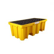 Pallet nhựa chống tràn 2 drum