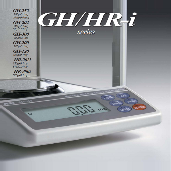 Cân phân tích 04 số & 05 số A&D dòng cân GH/HR-i Series